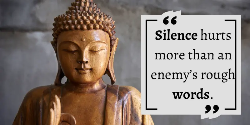 A close friend's silence can hurt more than the enemy’s harsh words