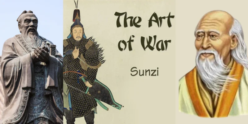 Confucius, Lao Tzu, Sun Tu, The Art of War Book best lessons, proverbs, and quotes for peaceful life.