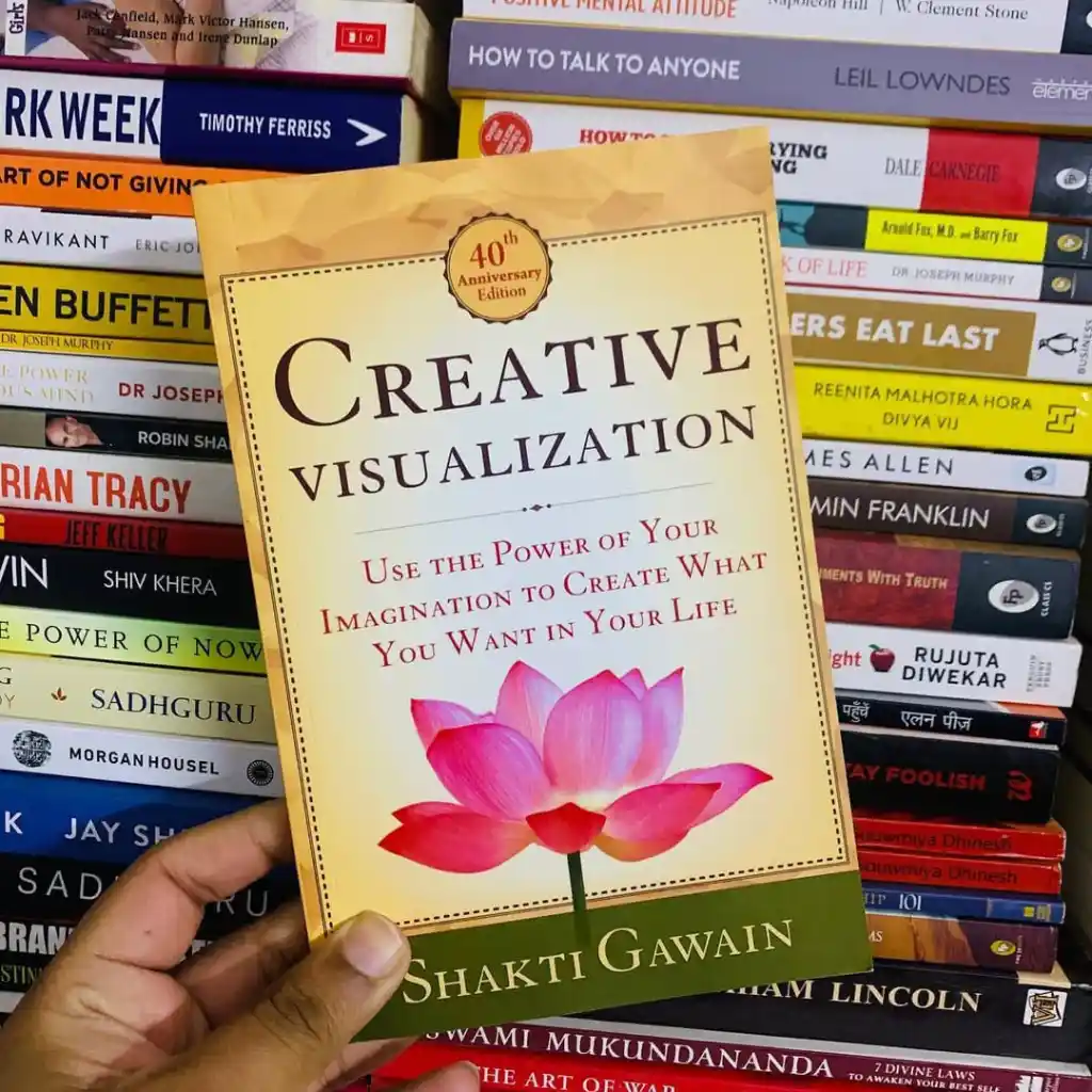 Creative Visualization by Shakti Gawain 40th Anniversary Edition with the lotus flower cover