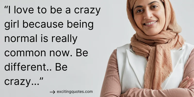 Inspirational quote for girls about embracing uniqueness and being different