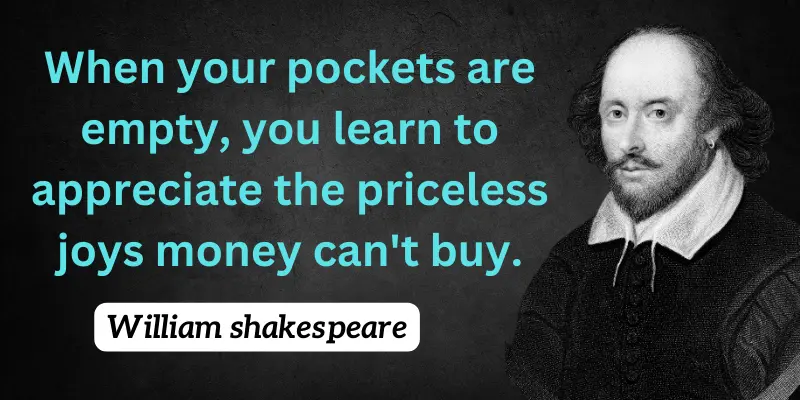 With blank pockets, often you might find real happiness that cannot bought with money.