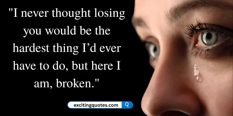 A woman in sorrow with a tear, expressing the emotional pain of losing someone important in life