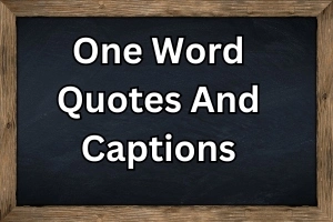 300+ One Word Quotes and Captions to Boost Your Day | Get Inspired