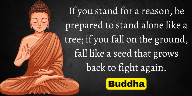Stand for your beliefs, even alone, and rise stronger after each fall.
